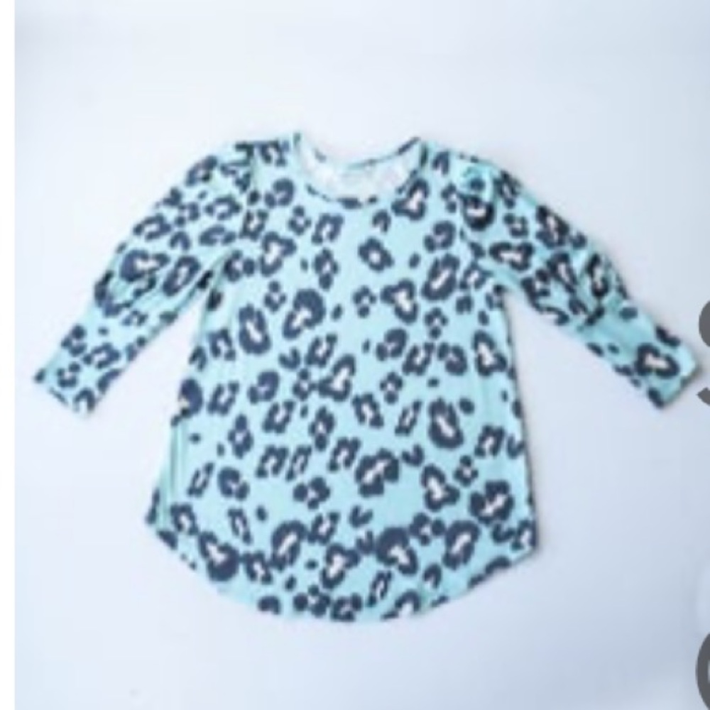 Mint Animal Print Top